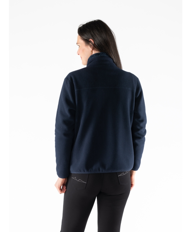 Reversible Fleece Jacket With Pockets