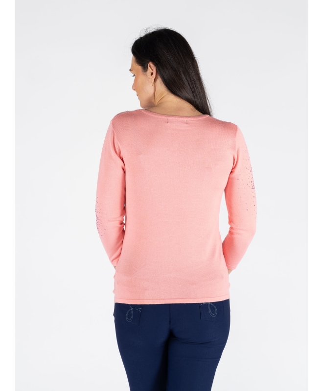 STARBLOOM HOTFIX JUMPER ROUND NECK 3/4 SLEEVE
