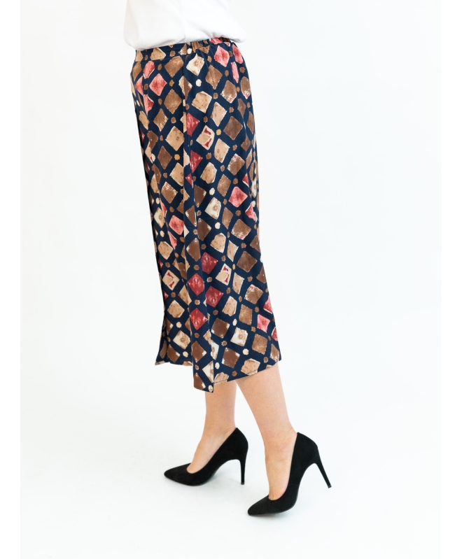 DIAMOND PRINT SKIRT- S30052