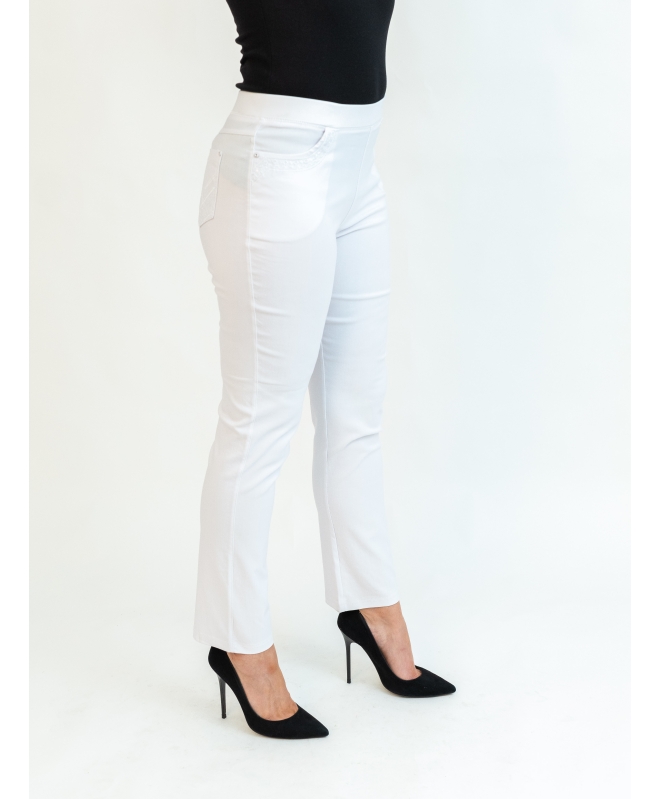 29 INCH LEG POCKET EMBROIDERED TROUSER