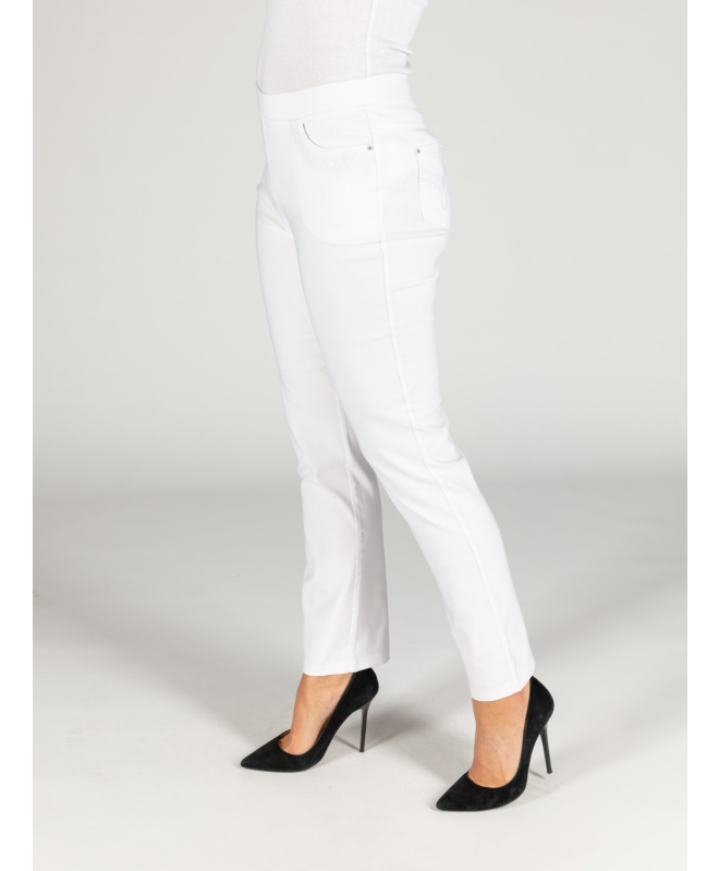 27INCH WHITE LEG EMBROIDERED