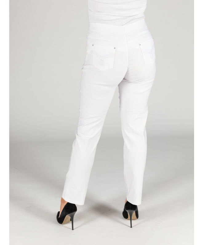 27INCH WHITE LEG EMBROIDERED