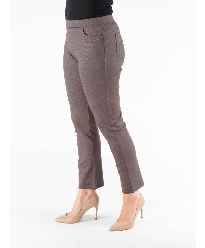 COCOA EMBROIDERED POCKET TROUSER 29