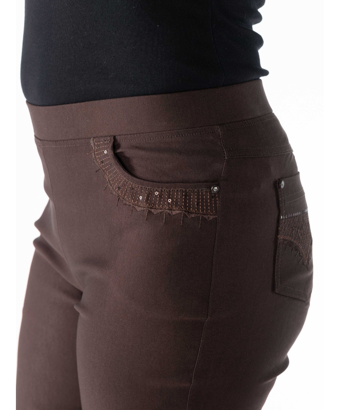 EMBROIDERED POCKET TROUSER 29