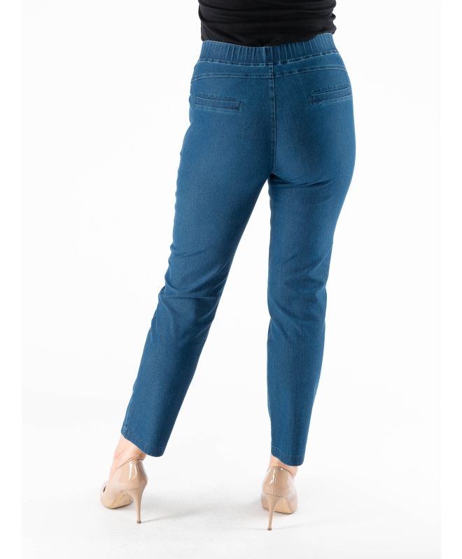 27 INCH LEG DENIM TROUSER METAL TRIM POCKET