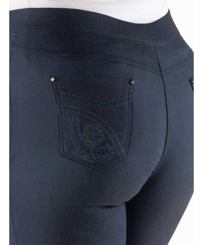 27 INCH STRETCH TROUSER POCKET EMBROIDER