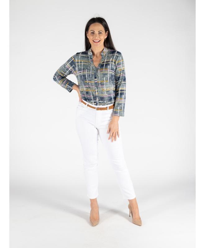 29 INCH GARMENT DYE JEANS WITH BELT