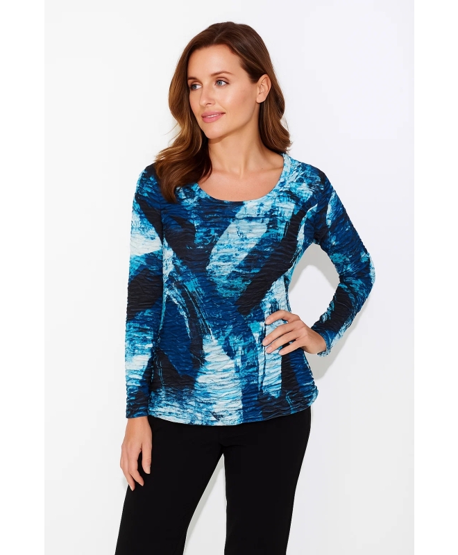 RABE GRAPHIC PRINT LONG SLEEVE TOP