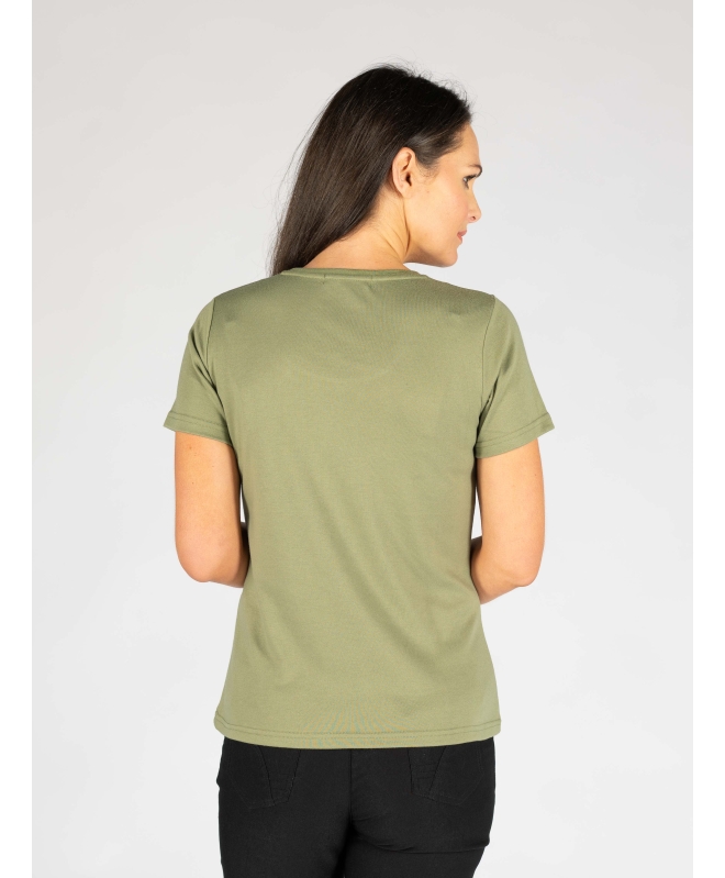 Flower Block Print T - shirt short Sleeve 