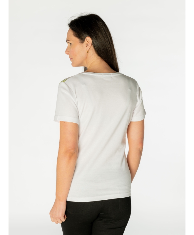 Leaf Print Short Sleeve T - Shirt 