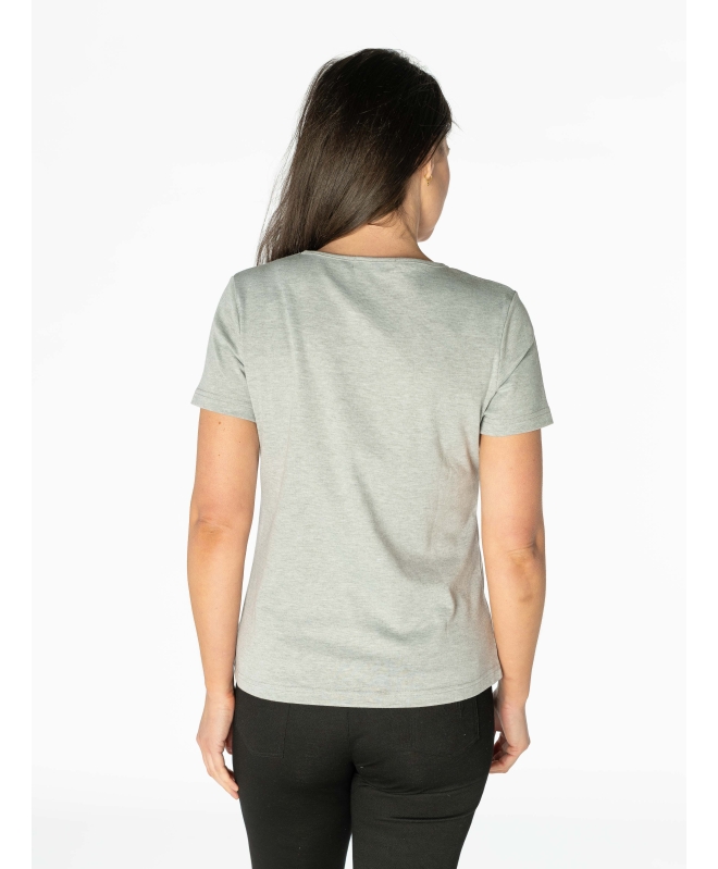 Butterfly Scatter Print Square Neck T-Shirt- TS29998