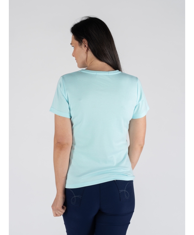 BUBBLES PRINT T-SHIRT WITH ROUND NECK