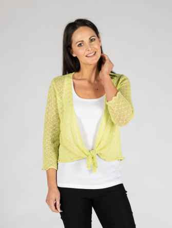 LIME Pop Corn Shrug With 3/4 Sleeves