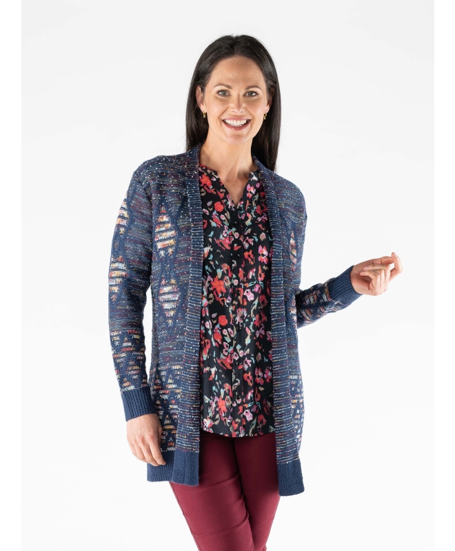 LONGLINE EDGE TO EDGE CARDIGAN LONG SLEEVE