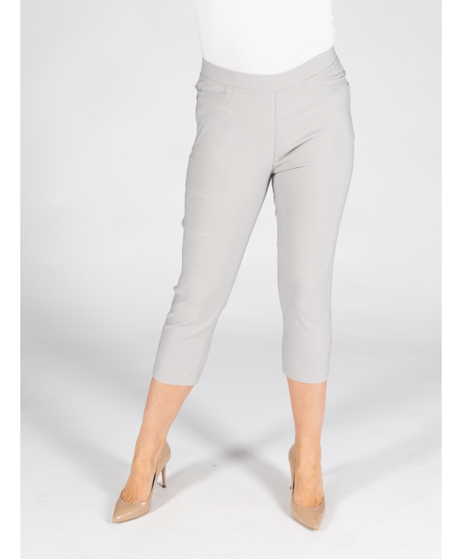 22" Pocket Button Detail Cropped Trouser