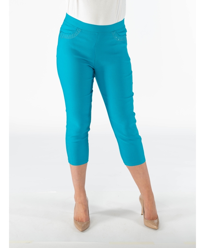 22" leg cropped  trouser with pocket- T30074