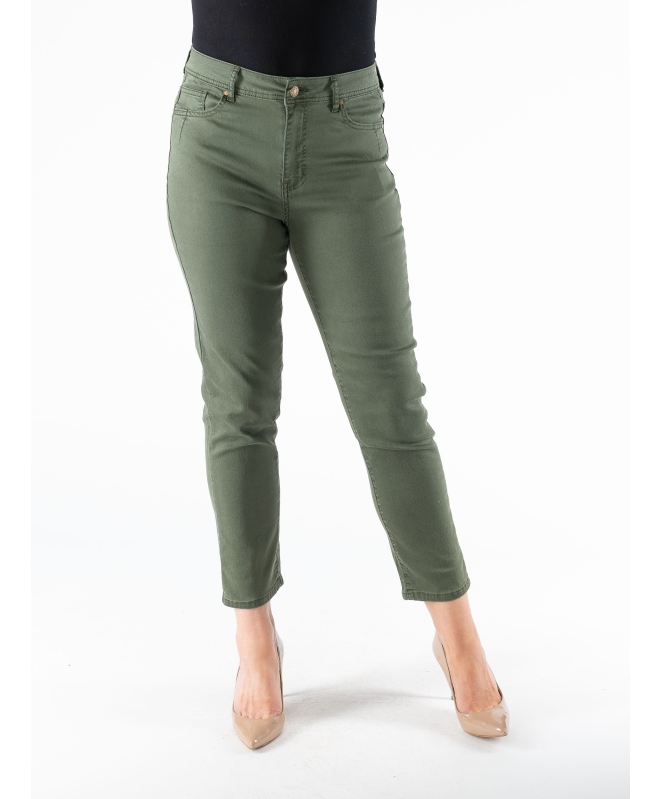 BETTLE COLOUR 27" LEG POCKET DETAIL TROUSER