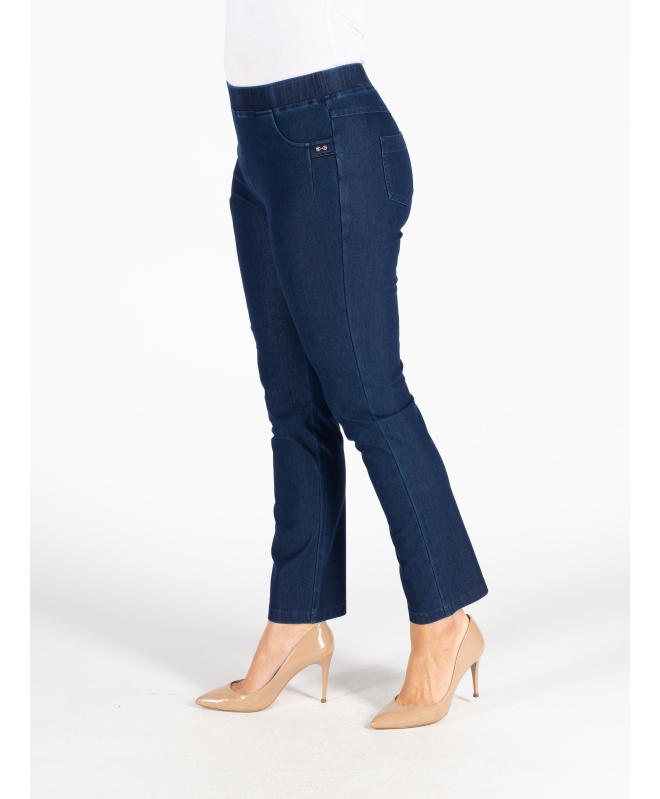 29 INCH DENIM TROUSER METAL TRIM POCKETS